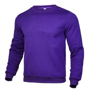Sudaderas acolchadas de algodón 100% para hombre, jersey de cuello redondo Regular de diseño personalizado, ropa informal de invierno de franela sólida, estampado 3D alto - Product Image 5