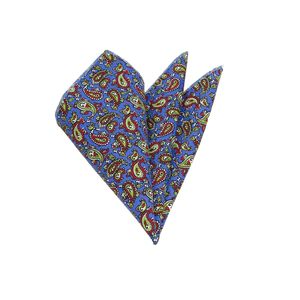 Blue Green Red Shawl Pattern Collar <b>Handkerchief</b> - Product Image 1