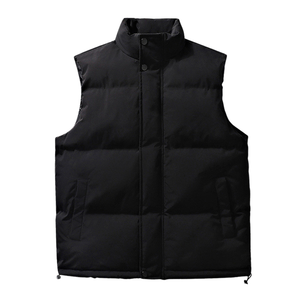 Gilet matelassé sans manches confortable et décontracté pour l'hiver, logo personnalisé OEM, veste à capuche, gilets chauds pour l'hiver, gilet pour homme - Product Image 6