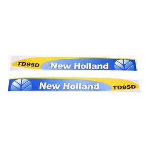 Kit de Calcomanías para Capó de Tractor New Holland TD95D, Juego de Calcomanías de Vinilo - Product Image 1