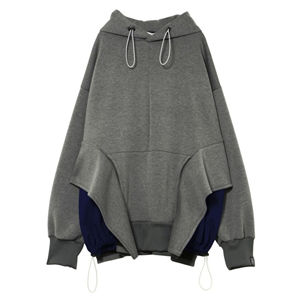 Vente en gros Tendance Sweat à capuche en tricot Vêtement de haute qualité Rue irrégulière Vêtements décontractés à capuche 2025 - Product Image 6