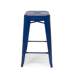 Silla de Café Estilo Industrial GCFC024 Tolix en Azul Claro, de Respaldo Alto y Diseño Confortable - Product Image 2