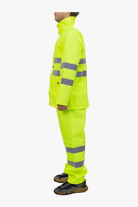Conjunto de Chaqueta y Pantalones con Capucha de Alta Calidad, Impermeable y Reflectante para Trabajo al Aire Libre, Construcción y Equipo de Seguridad - Product Image 2