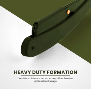 Anaif มีดโกนมืออาชีพสำหรับช่างตัดผม, 100% มีดโกนแบบตรงขอบสแตนเลสพร้อมใบมีดแพ็ค100สำหรับกำจัดขน - Product Image 5