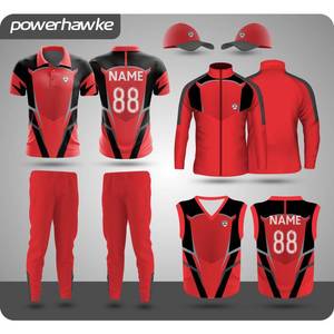 High Quality Designer Adult <b>Boys</b> Cricket Uniform Set Custom Team Name & Colour Full Set Including Collar Jersey - Product Image 1