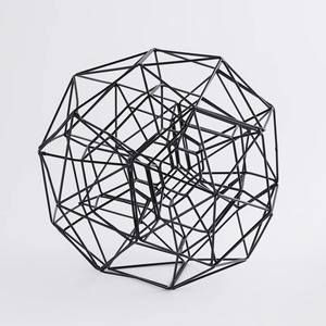 Soporte decorativo de Color negro, decoración para el hogar y la Oficina, accesorios de vajilla de Metal, esculturas decorativas para sala de estar - Product Image 1