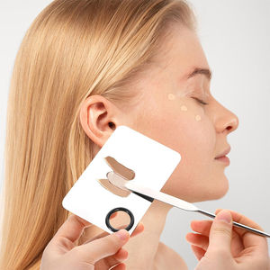 Espátula de maquillaje Cuchara Pulida Acabado Acero inoxidable Espátula de maquillaje de un solo extremo Herramienta para mezclar cosméticos Precio barato OEM - Product Image 5