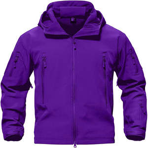 Chaqueta Táctica de Softshell para Hombre, con Logotipo Personalizado, Cortavientos, con Capucha, Impermeable, de Forro Polar, para Senderismo, Invierno - Product Image 3