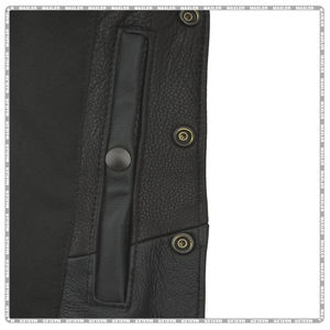 เสื้อกั๊กหนังสำหรับรถจักรยานยนต์ที่มีคุณภาพสูงทนทานดีไซน์ป้องกันที่มีสไตล์ - Product Image 4