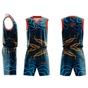 Camiseta de baloncesto de alta calidad con impresión digital, camisetas y pantalones cortos, Camiseta deportiva para hombre, camisetas personalizadas - Product Image 2