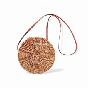 Sac à bandoulière en rotin, fibre naturelle, tissé à la main, accessoire de mode pour les vacances, en provenance du Vietnam - Product Image 1