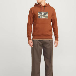 เสื้อมีฮู้ดแบบสวมหัวพิมพ์ซับลิเมชันผ้าฝ้ายหนาพิมพ์ลายกราฟิก - Product Image 3