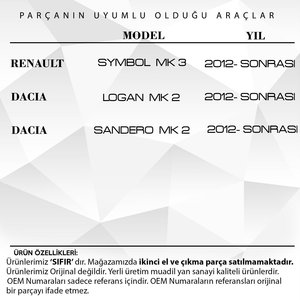 Rétroviseur Signal Blanc-Droit pour Clio, Symbol, Dacia Sandero, Logan - Product Image 2