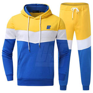 Ensemble de vêtements de sport deux pièces pour hommes, sweats à capuche et pantalons, tenue de jogging de gym décontractée, vente en gros en vrac, survêtement pour hommes - Product Image 1