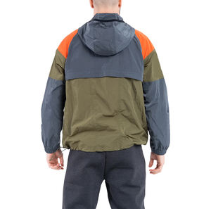 Chaqueta Cortavientos Anorak Personalizada al por Mayor OEM, de Nailon, Impermeable, Cortavientos, para Hombre, Transpirable, con Capucha, Talla Grande - Product Image 2