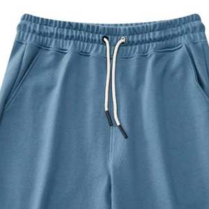 Pantalones cortos de gimnasio de algodón 100% de peso pesado al por mayor - Product Image 5