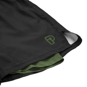 Short de survêtement athlétique pour homme en polyester à séchage rapide double couche avec impression de style MMA pour les exercices d'été - Product Image 4