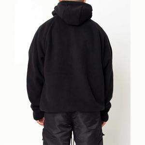 Sudadera con Capucha Doble Ninja con Logotipo Personalizado Bordado, Sudadera con Capucha de Doble Capa, Talla Grande, Cierre Completo, Estilo Gangster para Hombre - Product Image 4