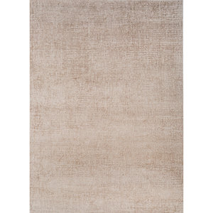 พรมขนสัตว์ผสมไหมไผ่ถักมือลายสีพื้น รุ่น Kavi Ivory รหัส Esk-324 รูปทรงสี่เหลี่ยมผืนผ้า เหมาะสำหรับห้องโถง ห้องนอน ใช้ในบ้าน - Product Image 1