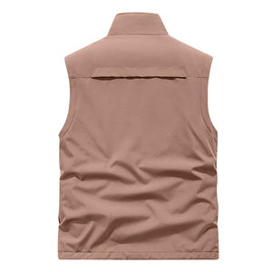 Gilet Softshell matelassé pour hommes adultes pour l'hiver couleur personnalisée sans manches fermeture éclair vers le haut imperméable coupe-vent gilet Soft Shell pour unisexe - Product Image 2