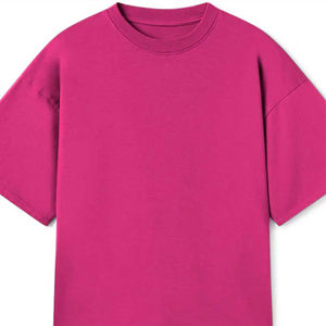 เสื้อยืดผ้าฝ้าย100% สำหรับผู้ชายทรงโอเวอร์ไซส์ทรงหลวมสไตล์สตรีทใส่สบาย - Product Image 6