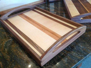 Bandeja de Servir de Bambú Navideña, Diseño Clásico, Plato de Madera para Cena, para Fiestas, para Comida, Desayuno - Product Image 6