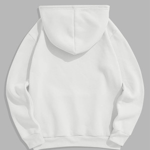 Alta calidad 100% algodón mezclado básico grueso blanco liso peso pesado sudaderas con capucha de gran tamaño logotipo personalizado de talla grande para hombres con capucha - Product Image 6