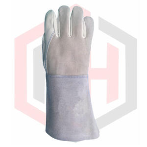 Superventas, recién llegado, guantes de soldadura TIG, impermeables, Material de cuero puro, sin silicona, transpirables, longitud personalizable, Anti - Product Image 5