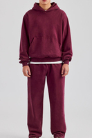 Ensembles de survêtements à capuche et pantalons de survêtement de haute qualité Survêtement uni surdimensionné Baggy personnalisé Hiver pour hommes