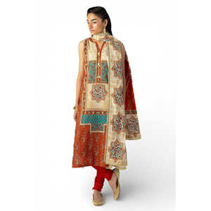 Conjunto de 3 piezas de traje estampado para mujer con dupatta estampada CL-62246 - Product Image 2