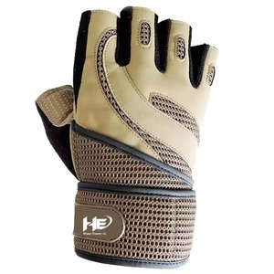 ถุงมือออกกำลังกายหนังสำหรับยิมฟิตเนสผลิตจากโรงงาน - Product Image 2