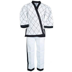Uniforme de Taekwondo Sólido para Hombre, Logotipo Personalizado, Ropa de Artes Marciales, Diseño Liso, 100% Algodón, Transpirable, de Secado Rápido, Alta Calidad - Product Image 1