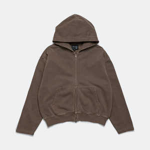 Sweat à capuche zippé pour hommes personnalisé de haute qualité 100% coton polaire doux intérieur couture durable Service OEM pour l'hiver - Product Image 1