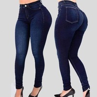 Mode taille haute grande taille Skinny Patchwork dames Stretch Jeans Denim pantalon Ropa De Mujer femmes Jeans