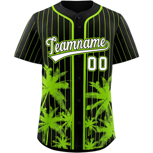 Maillot de Baseball Sublimé avec Bouton Complet Chemise de Softball Personnalisée Équipe Tackle Twill Nom Numéro Broderie Respirant Séchage Rapide - Product Image 6