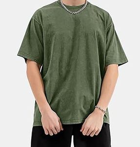 2025 Nueva colección de camiseta informal de media manga para hombre 100% algodón transpirable de secado rápido de alta calidad - Product Image 5