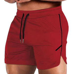 Custom Men's Athletic <b>Zipper</b> <b>Pocket</b> Sports <b>Shorts</b> Hot Polyester Cotton Summer Fitness Jogger Workout Casual Solid Printed <b>Shorts</b> - Product Image 1