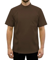 Uniforme de barbier à manches courtes personnalisé - Blouse de travail pour salon - Costume professionnel pour salon de coiffure