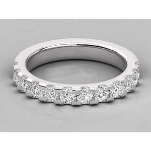 Anillo de Boda Clásico de Oro Sólido de 14K con Diamante Cultivado en Laboratorio para Mujer - Product Image 1