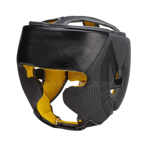 Vente en gros Logo personnalisé cuir PU Kick Boxing Headguard jeune adulte factice tête Gear avec caractéristiques de sécurité - Product Image 4