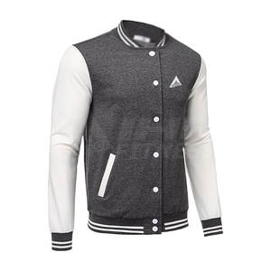 Cortavientos de cuero de Sherpa con letras personalizadas para hombre, chaqueta universitaria única de estilo callejero, cómoda y elegante, de secado rápido para invierno - Product Image 3