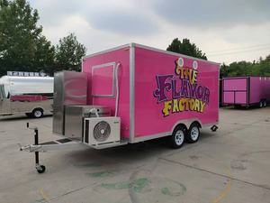 Meilleur vendeur, camion de nourriture multifonctionnel en acier inoxydable de haute qualité, camion de nourriture/van/remorque de vente ambulante pour les collations et la restauration rapide - Product Image 2