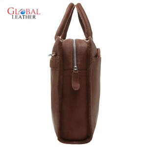 Nouveauté, mallette décontractée en cuir de vachette, grande capacité, sacoche pour ordinateur portable durable avec sac à dossiers, style bref - Product Image 2