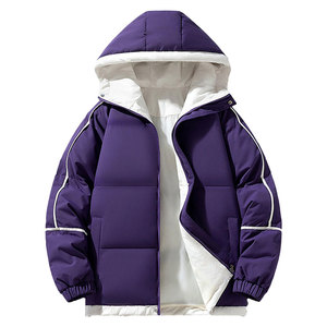 Diseñador Puff Abrigo acolchado Oem Logo Oversized Men's Down Bubble Winter Black Custom Men Shiny Puffer Jacket - Product Image 1