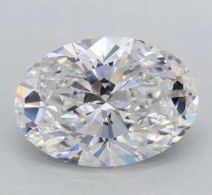 Aniva International, Diamante Cultivado en Laboratorio con Certificado IGI, Corte Ovalado de 1CT 2CT 5CT, Color D, CVD, Excelente Calidad para Anillos - Product Image 1
