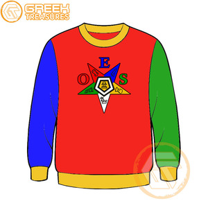 Commande personnalisée de l'étoile de l'Est sweat-shirt brodé en molleton de coton pull de haute qualité vêtements grecs OES sweat-shirts - Product Image 2