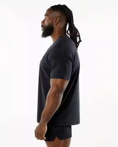 T-shirt de sport en polyester/coton respirant et à séchage rapide de haute qualité pour hommes, 220 grammes, écologique, pour la salle de sport - Product Image 5