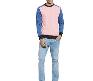 Sweat-shirt décontracté pour hommes en couleur unie personnalisé en gros Streetwear Design avec impression numérique personnalisée de haute qualité en gros - Product Image 1
