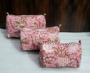 ชุดกระเป๋าผ้าควิลท์ผ้าฝ้ายอเนกประสงค์มี3สไตล์น้ำหนักเบาและปรับแต่งได้พร้อมโลโก้แบรนด์ของคุณ - Product Image 2