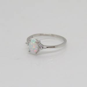 <b>Indian</b> Seller's Handmade Fine Sterling Silver <b>Ring</b> Ethiopian Opal with Natural Stone Vintage Style - Product Image 2